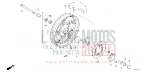 RUOTA ANTERIORE SH125ADP di 2023